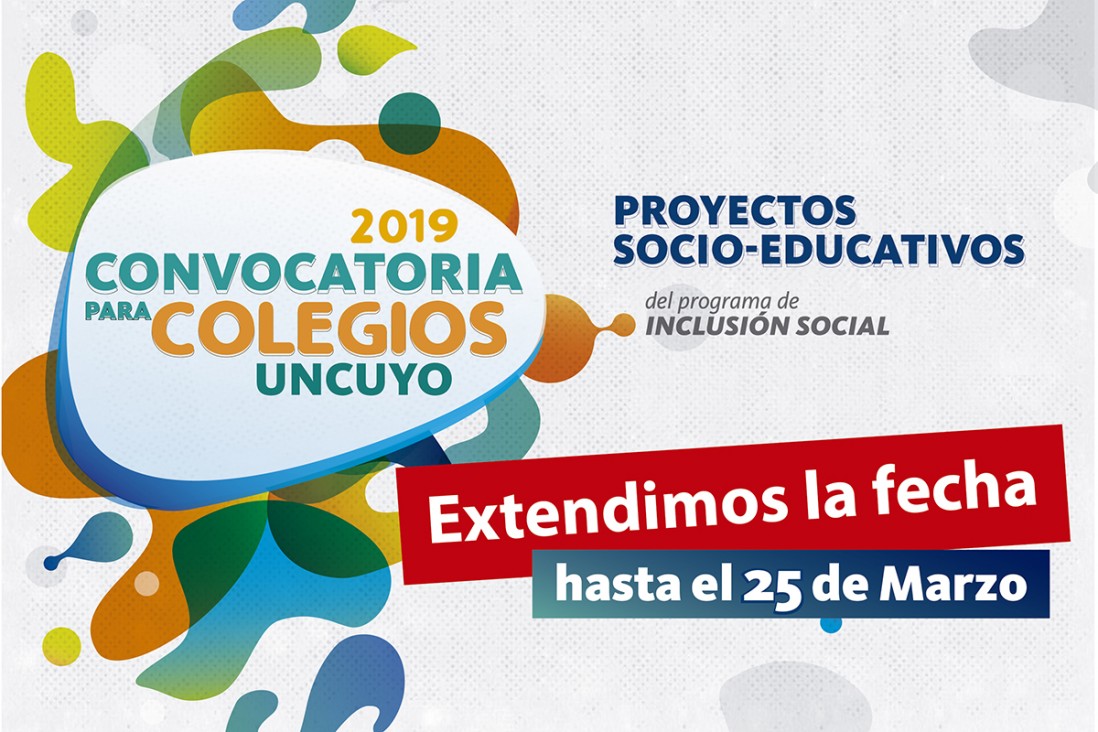 imagen ¡Atención colegios UNCuyo!: presentá tu propuesta y trabajá junto a tu comunidad 