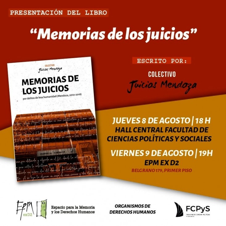 imagen Presentarán libro sobre los juicios por delitos de lesa humanidad