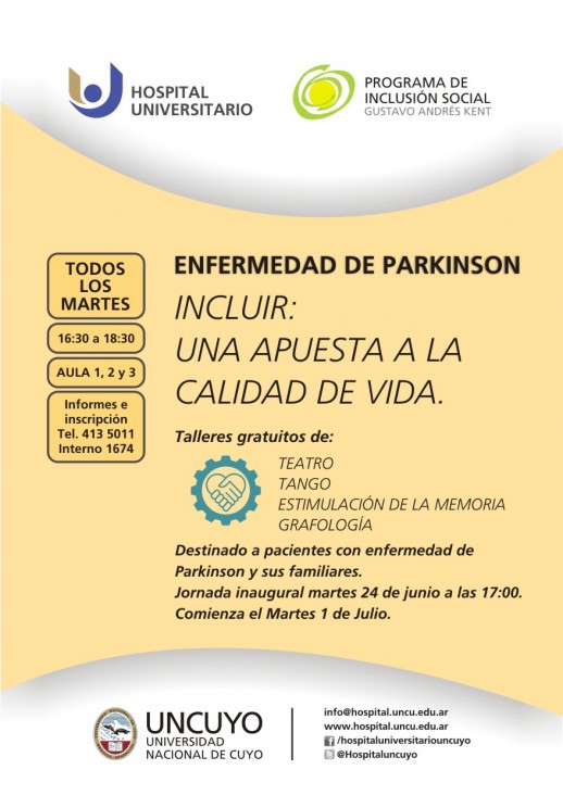 imagen Realizan talleres gratuitos para pacientes con parkinson y sus familiares