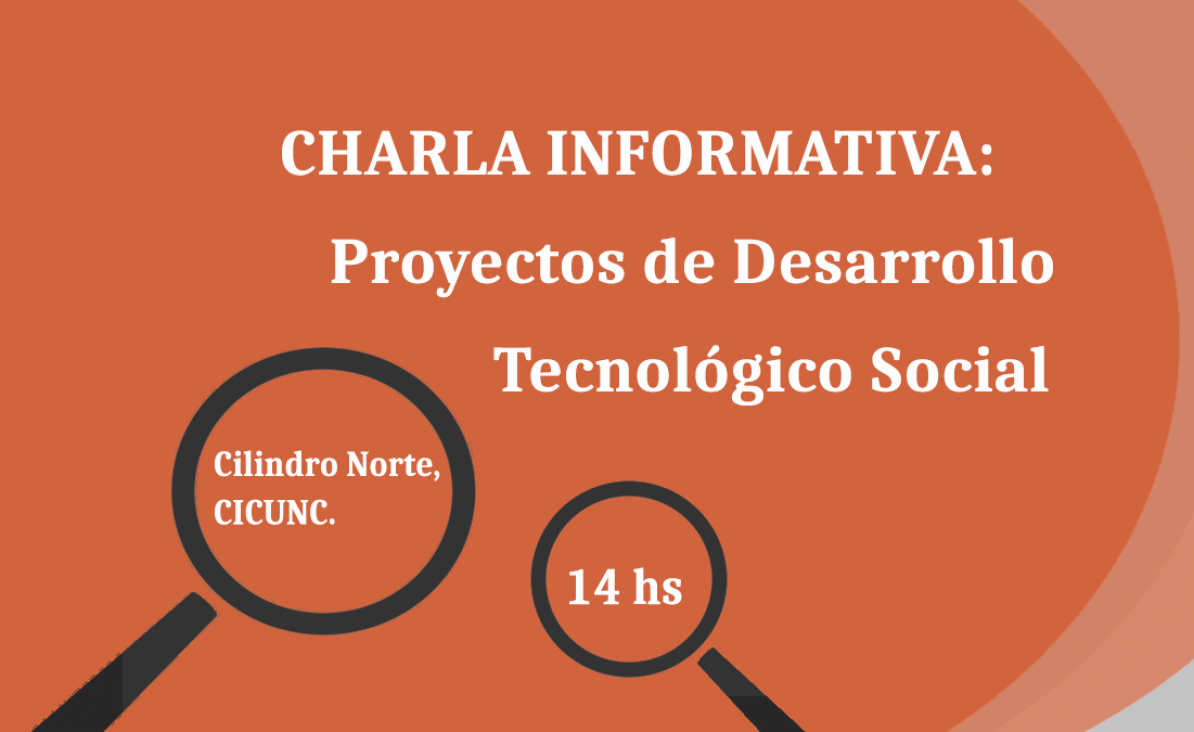 imagen Charla Informativa sobre Proyectos de Desarrollo Tecnológico Social (PDTS)