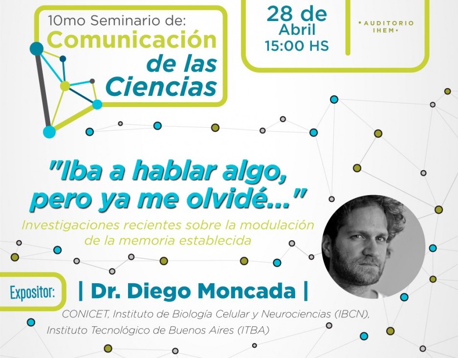 imagen Diego Moncada será el expositor de un nuevo Seminario de Comunicación de las Ciencias