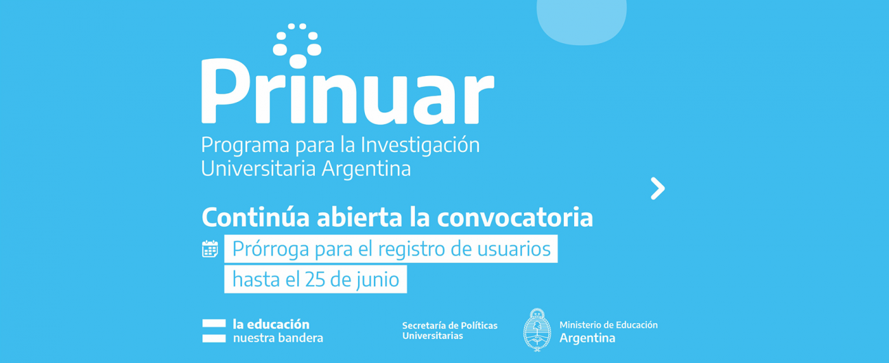 imagen Prinuar: Prórroga para presentar solicitudes hasta el 25 de junio