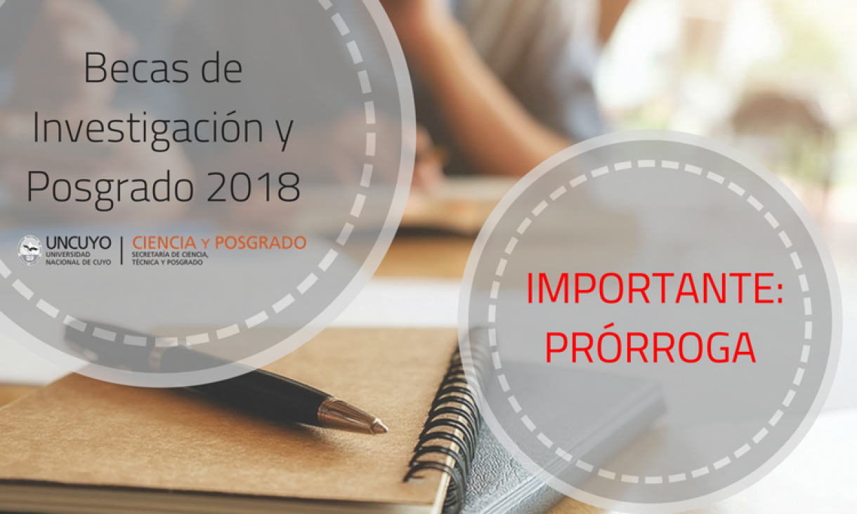 imagen Se prorrogan las inscripciones a las becas de investigación y posgrado 2018