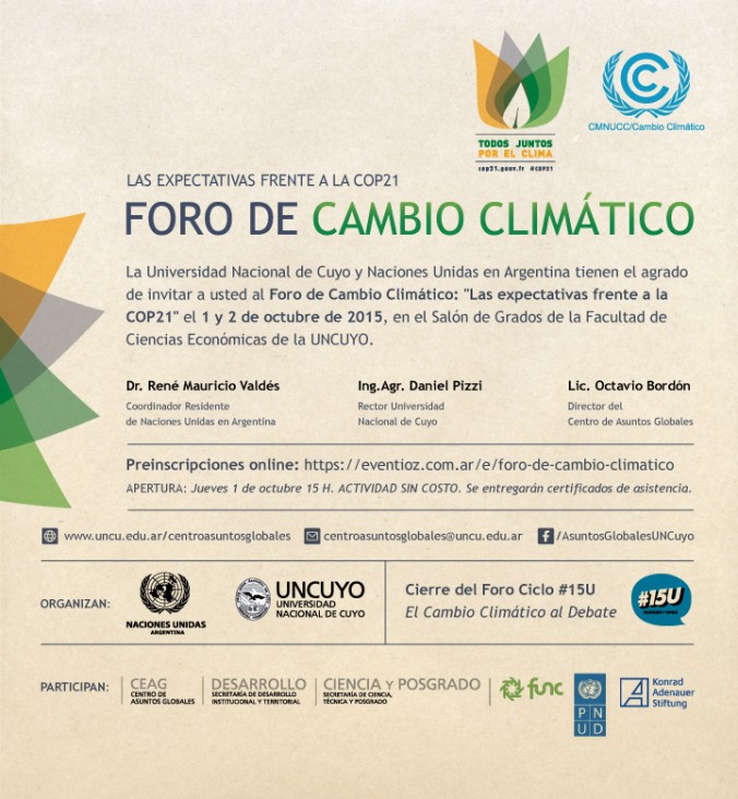 imagen Foro de Cambio Climático