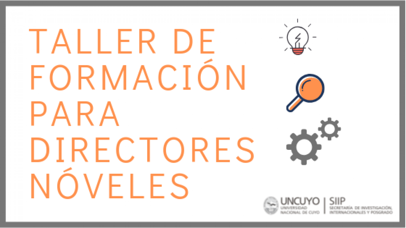 imagen Taller de formación para Directores/as Nóveles de Investigación