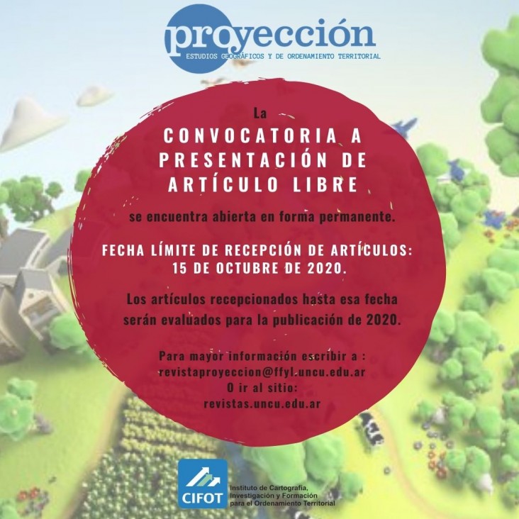 imagen CONVOCATORIA A PRESENTACIÓN DE ARTÍCULOS