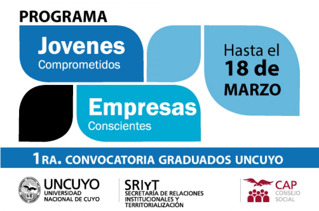 imagen 1ra. Convocatoria a jóvenes profesionales de la UNCUYO