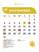 imagen Calendario descargable Noviembre