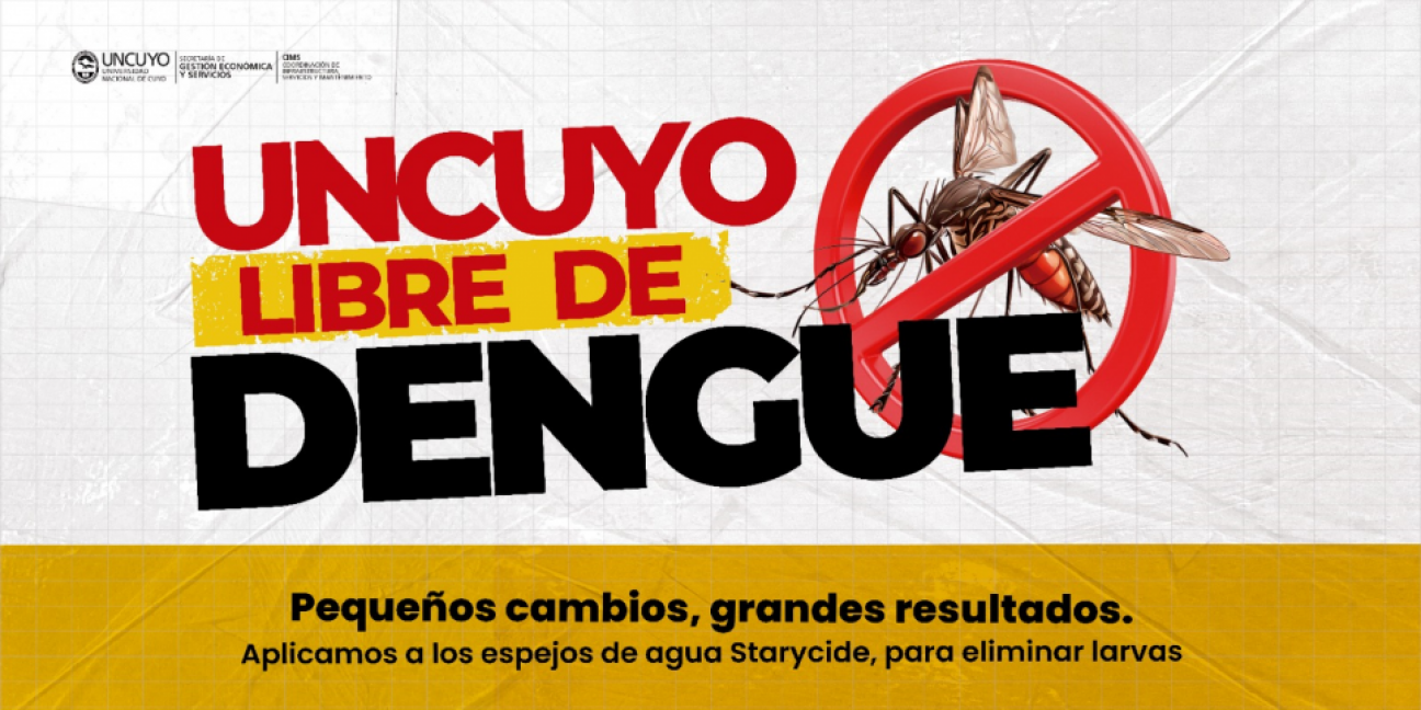 imagen La UNCUYO refuerza medidas para prevenir el dengue en sus instalaciones