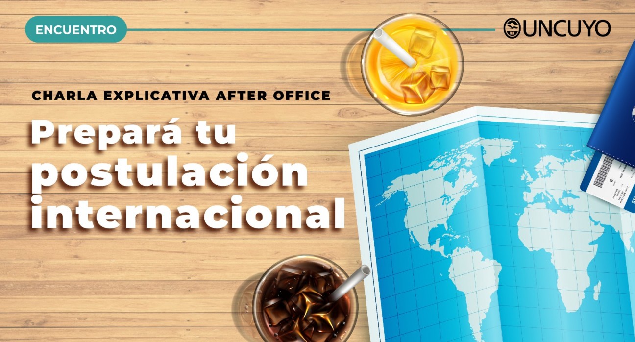 imagen  Egresados UNCUYO podrán informarse sobre oportunidades de estudio en el extranjero en un after office internacional 