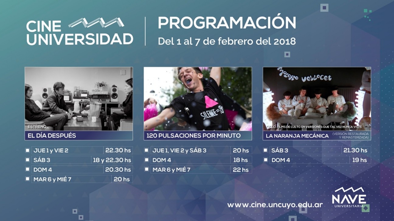 imagen Programación de Cine Universidad del 1 al 7 de febrero