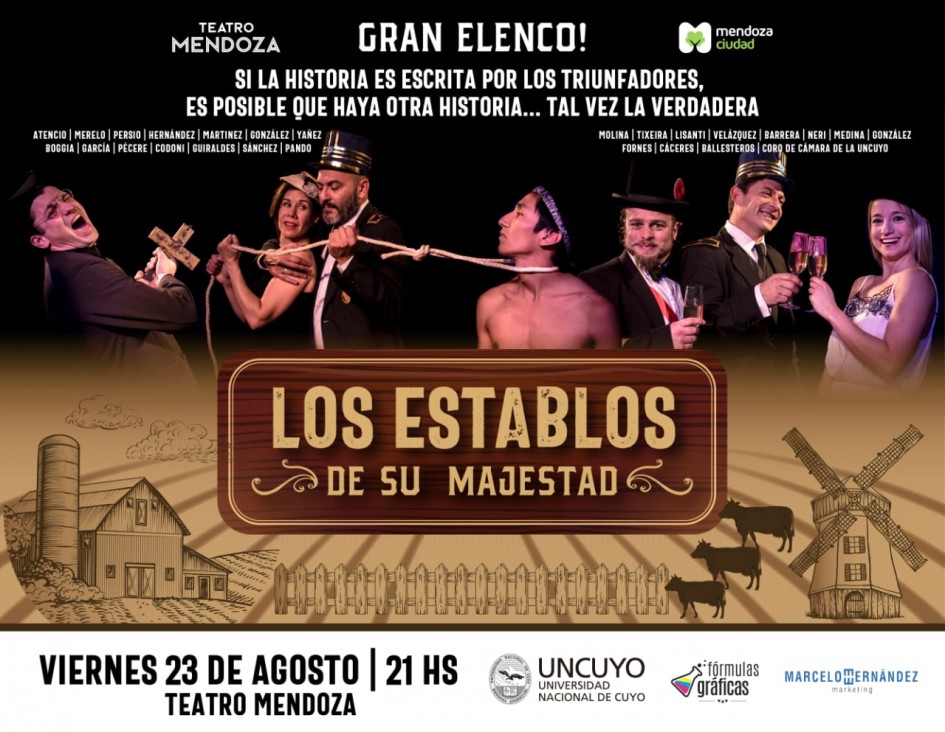 imagen Se presenta "Los establos de su majestad" en el Teatro Mendoza