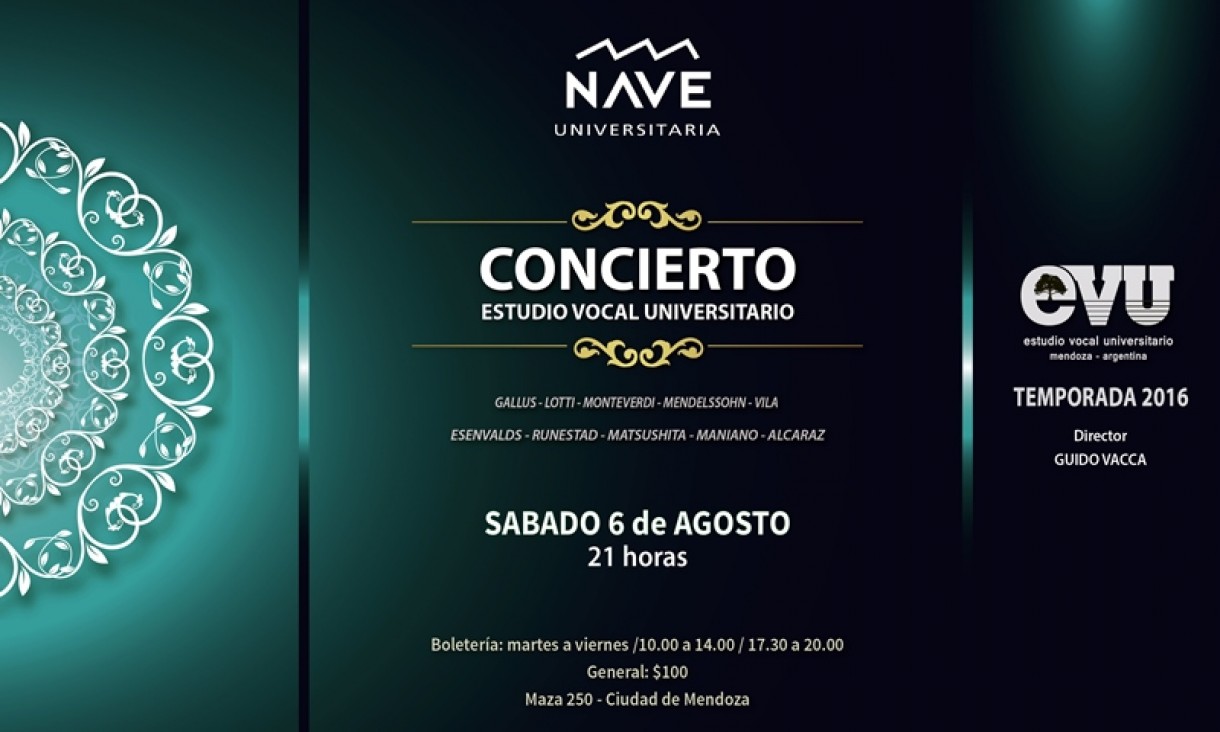 imagen El Estudio Vocal Universitario festeja su 19º Aniversario con un concierto en la Nave