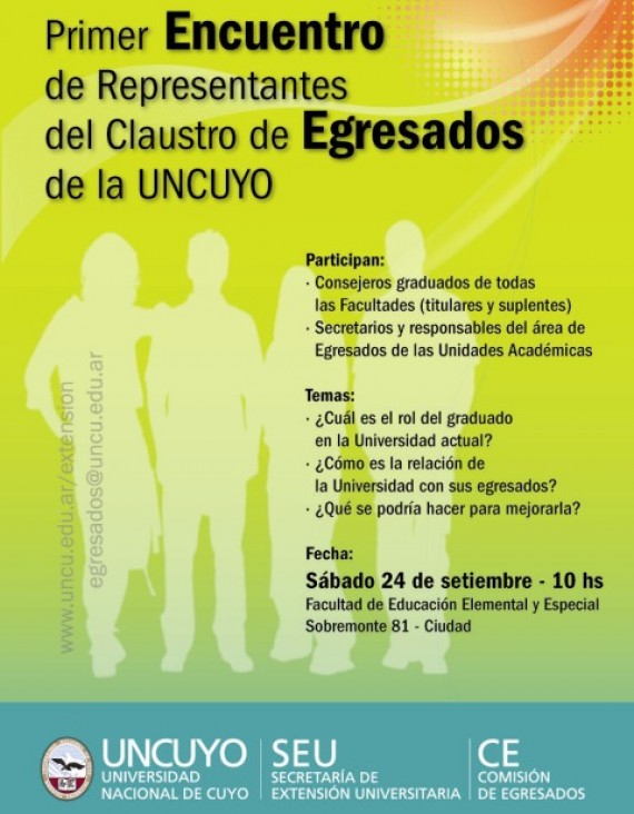 imagen 1º Encuentro de Representantes del Claustro de Egresados de la UNCuyo