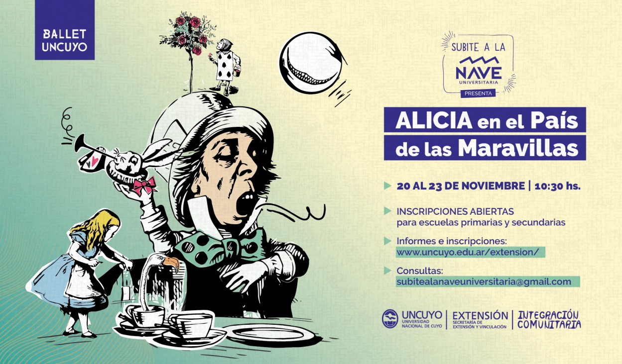 imagen El Programa Subite a la Nave presenta «Alicia en el País de las Maravillas» del Ballet UNCuyo