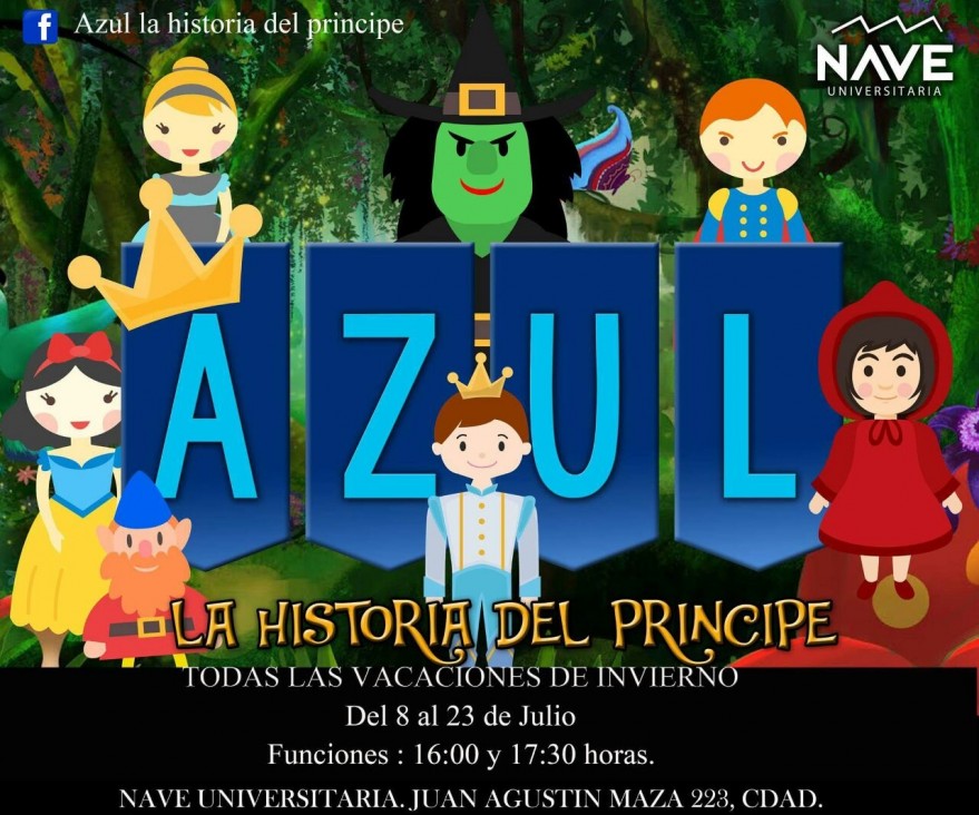 imagen Vacaciones en la Nave con la obra "Azul, la historia del príncipe"