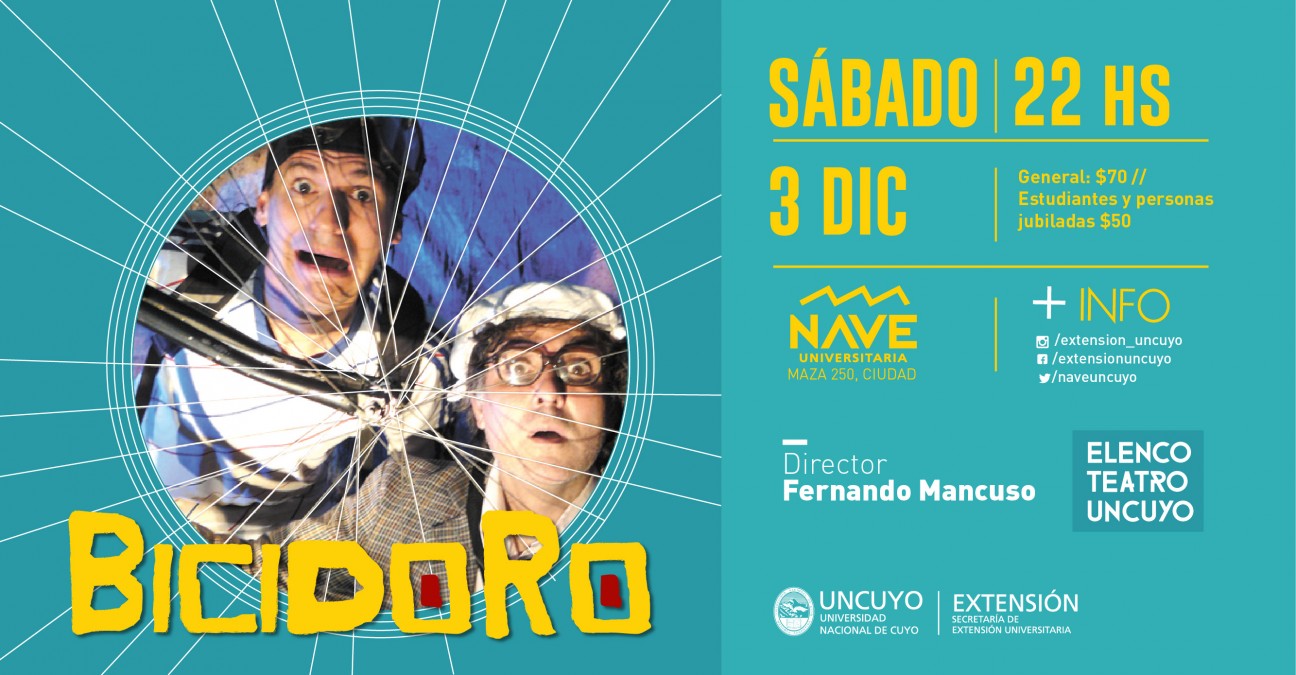 imagen "Bicidoro" se presenta en la Nave Universitaria