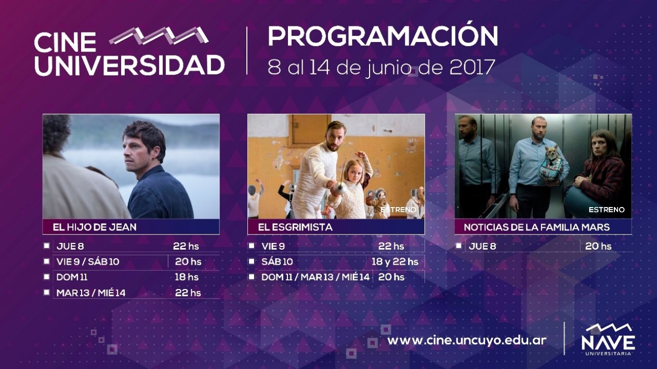 imagen Programación de Cine Universidad del 8 al 15 de junio