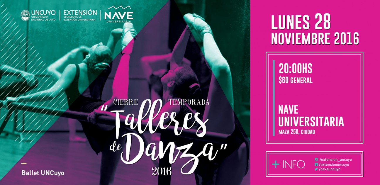 imagen Los Talleres de Danza del Ballet de la UNCUYO finalizan su temporada con una función