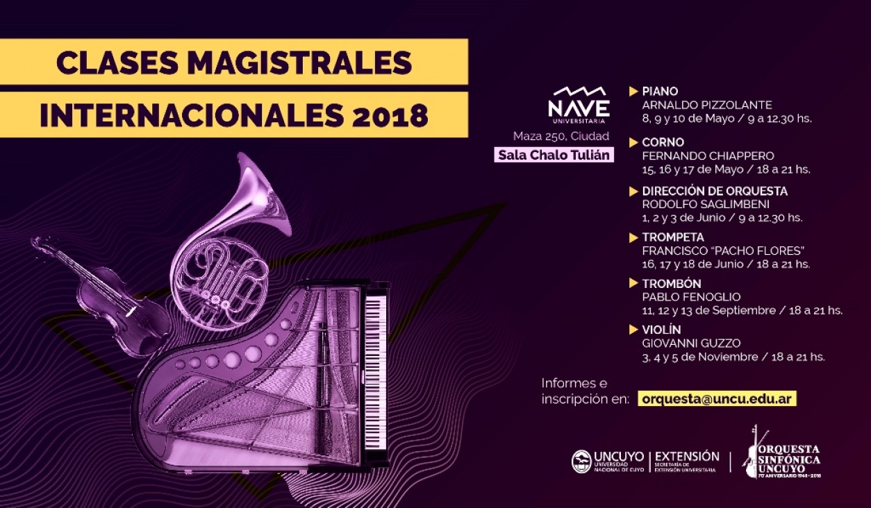 imagen Comienzan las Clases Magistrales Internacionales de la Orquesta Sinfónica