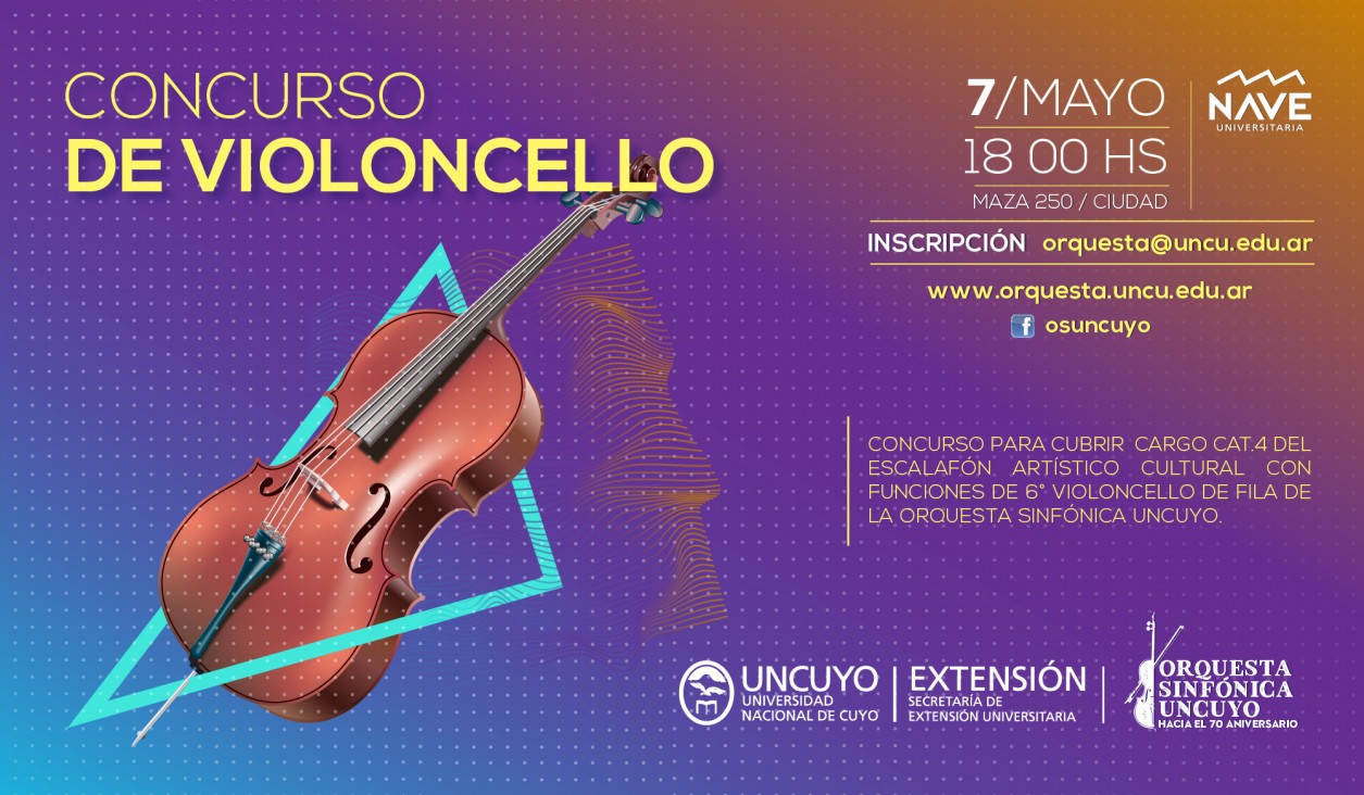 imagen La Orquesta Sinfónica llama a concurso de violoncello