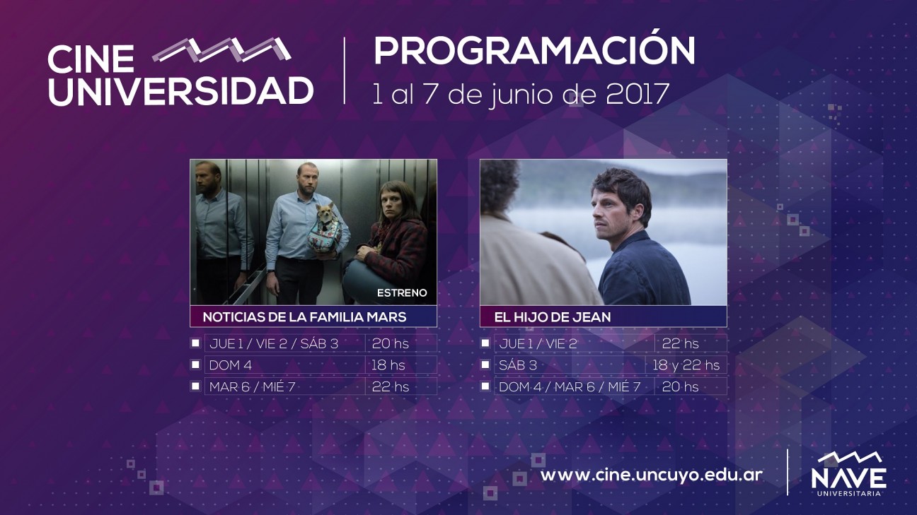 imagen Programación de Cine Universidad del 1 al 7 de junio