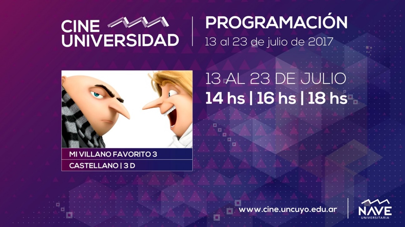 imagen En vacaciones de invierno vuelve la magia del 3D al Cine Universidad con "Mi villano favorito 3"