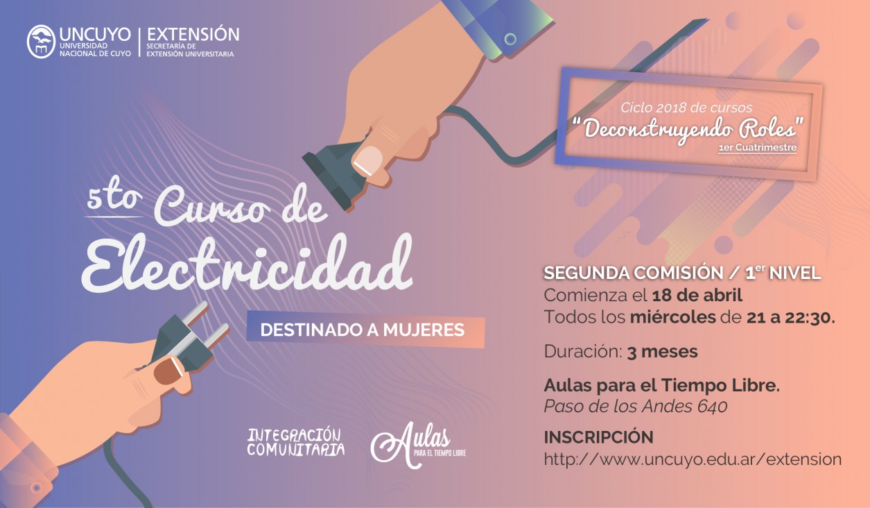 imagen  Comienza una nueva comisión del curso de  Electricidad para mujeres en el marco del Programa Deconstruyendo Roles