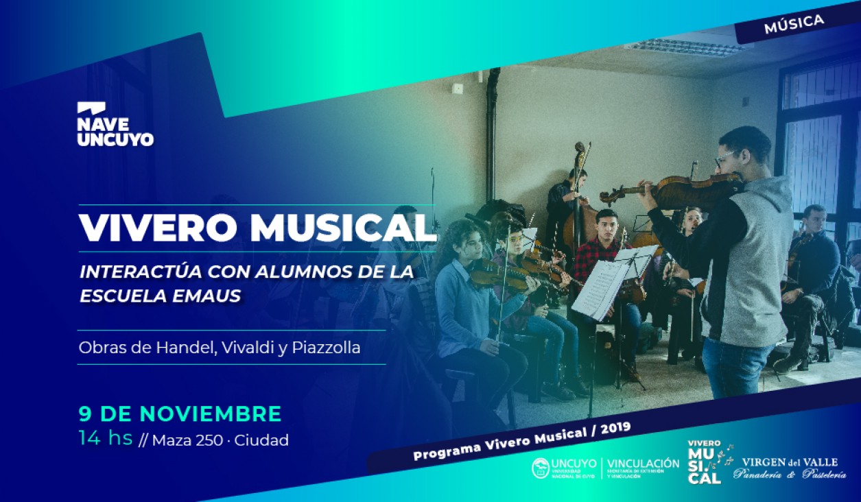 imagen El Vivero Musical de la UNCUYO realizará un ensayo abierto con la Escuela EMAUS  