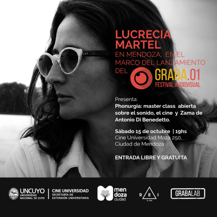 imagen Lucrecia Martel llega a la Nave Universitaria para el lanzamiento del Festival Audiovisual «Graba»