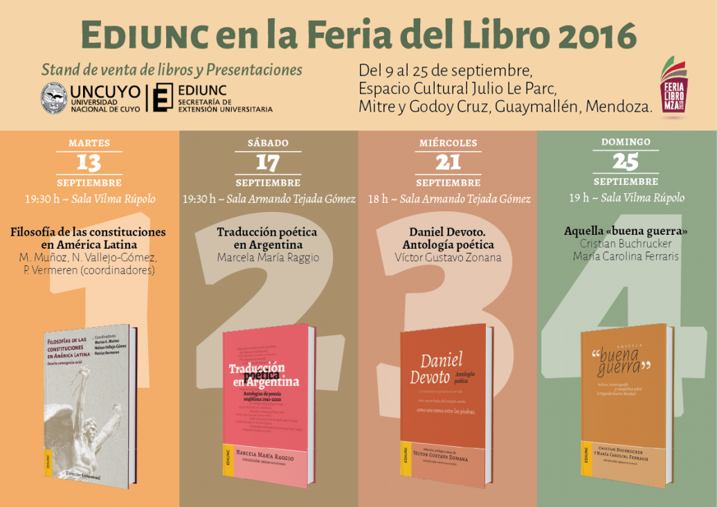 imagen La Ediunc presenta cuatro títulos en la Feria Provincial del Libro