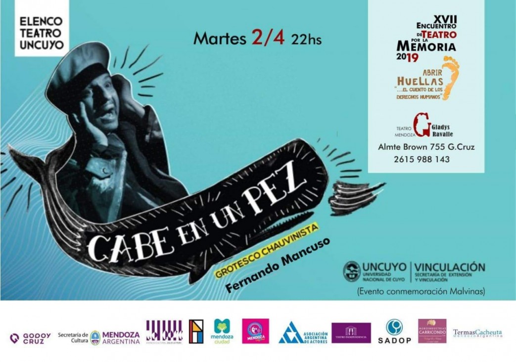 imagen La obra «Cabe en un pez» se presenta en el marco del XVII Encuentro de Teatro por la Memoria