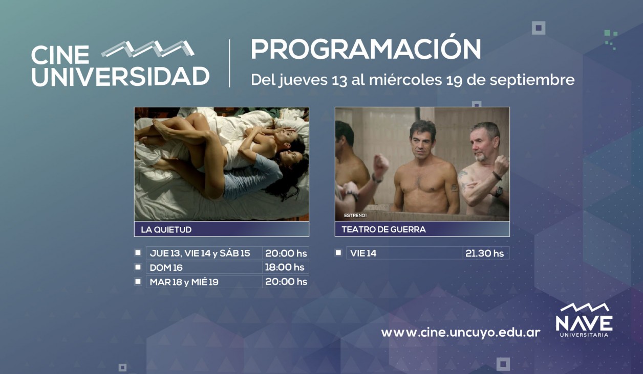 imagen Programación de Cine Universidad del 13 al 19 de septiembre