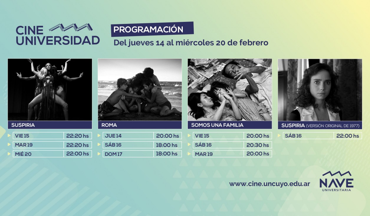 imagen Programación Cine Universidad del 14 al 20 de febrero