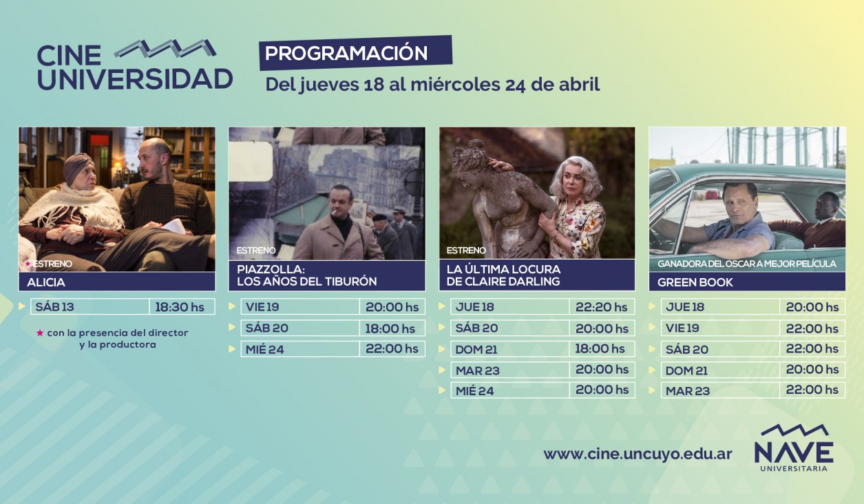 imagen Programación Cine Universidad del 18 al 24 de abril