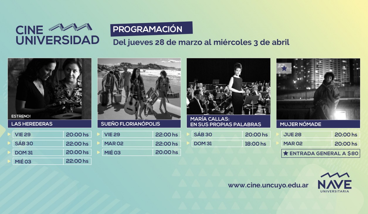 imagen Programación Cine Universidad del 28 de marzo al 3 de abril