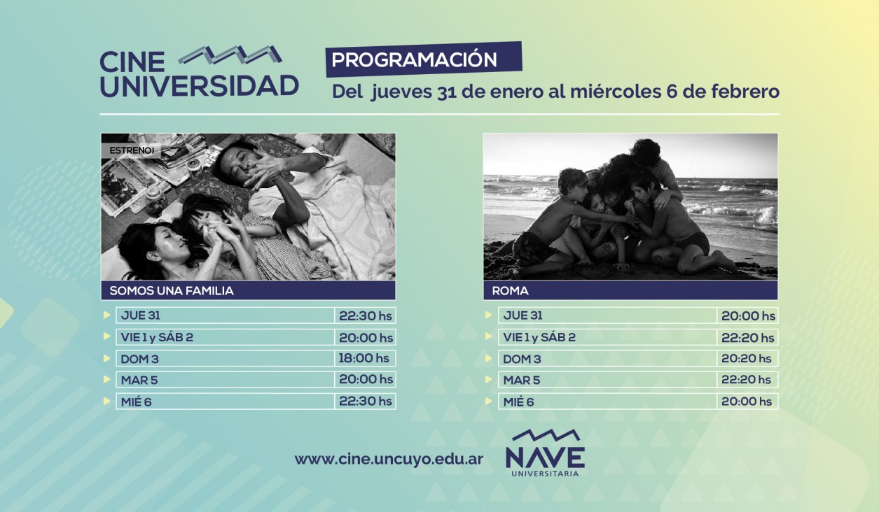 imagen Programación Cine Universidad del 31 de enero al 6 de febrero