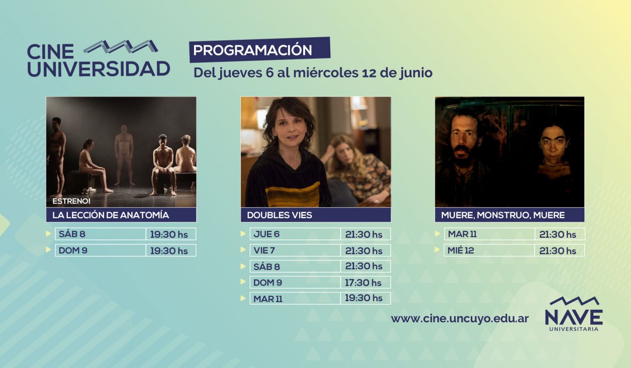 imagen Programación Cine Universidad del 6 al 12 de junio