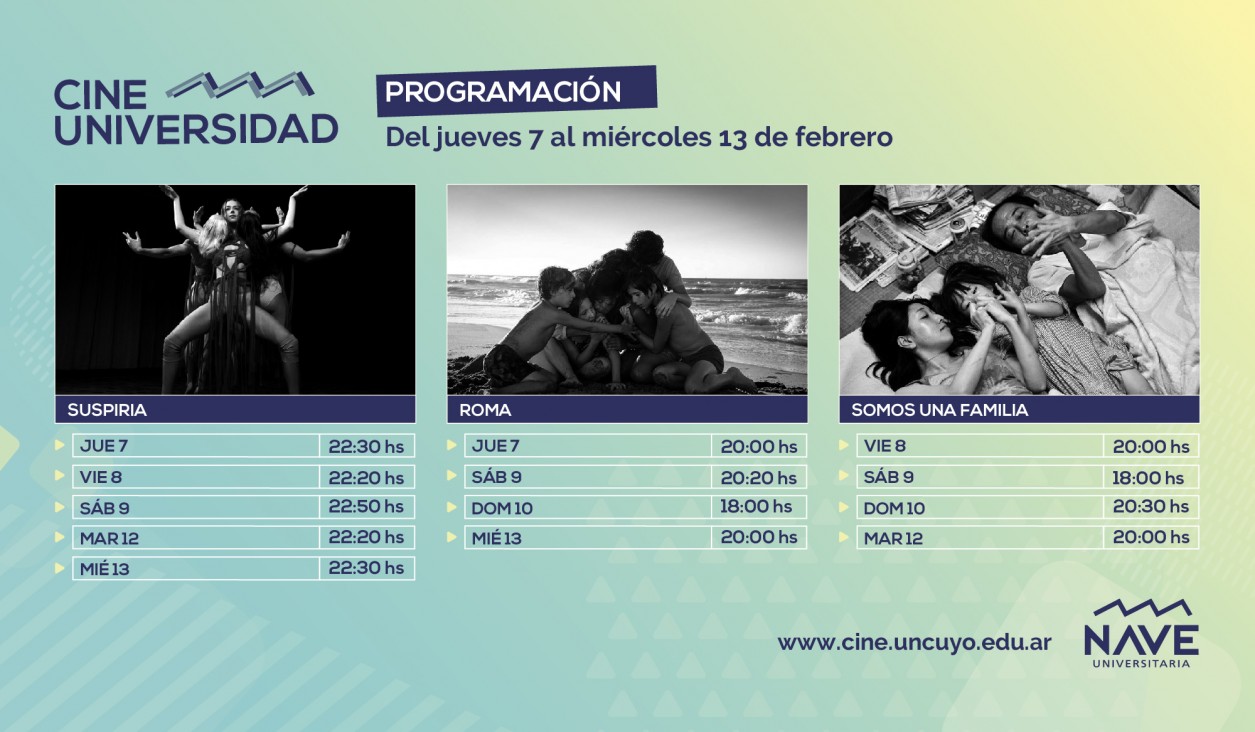 imagen Programación Cine Universidad del 7 al 13 de febrero