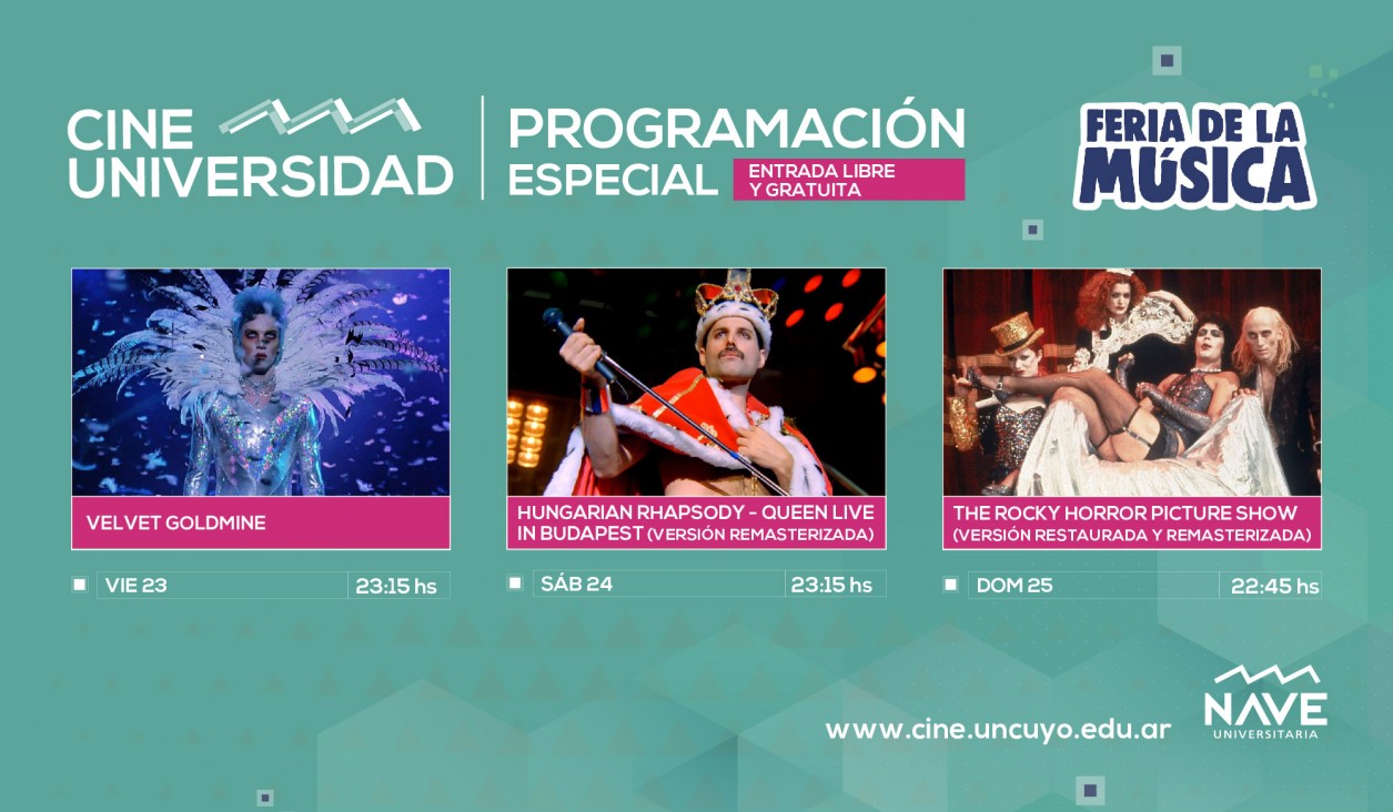 imagen Programación especial de Cine Universidad en el marco de la Feria de la Música