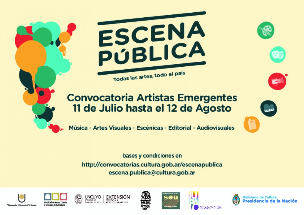 imagen Se encuentra abierta la convocatoria para Artistas Emergentes a través del Programa Escena Pública