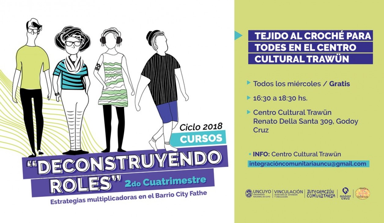 imagen Curso gratuito de tejido al croché en el Centro Cultural Trawün