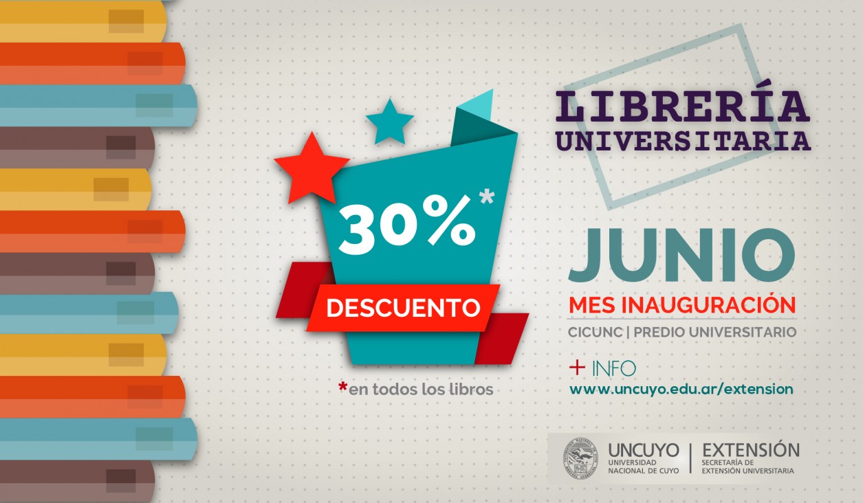 imagen En junio 30% de descuento en la Librería Universitaria