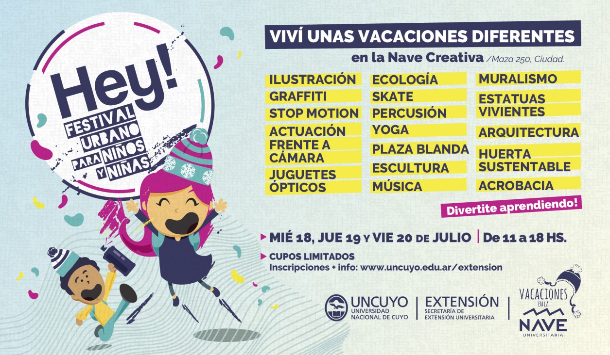 imagen HEY! Festival urbano para niños. Viví unas vacaciones diferentes en la Nave Creativa.