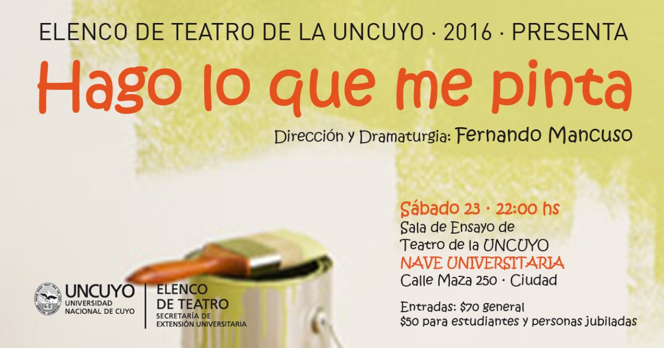 imagen Se presenta la obra teatral "Hago lo que me pinta"