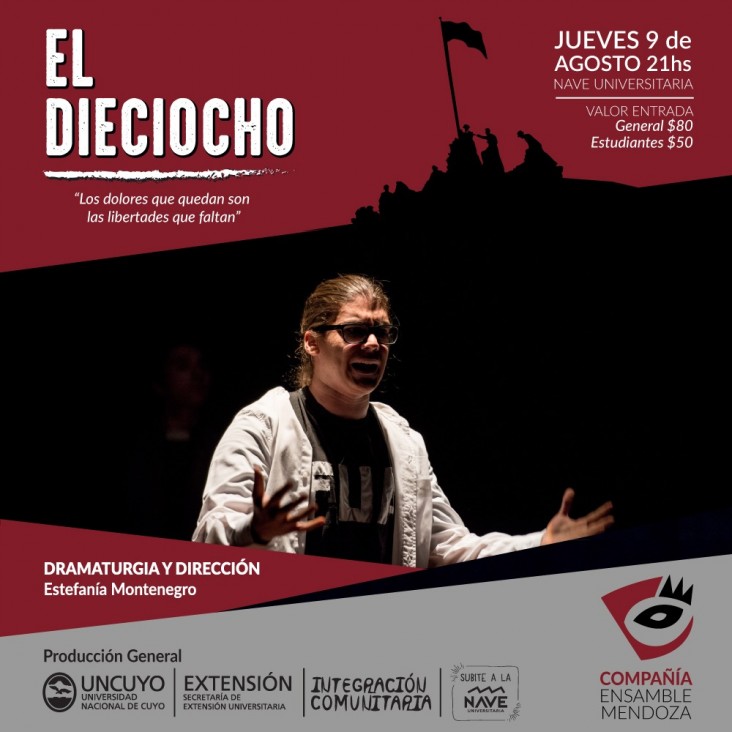 imagen La obra «EL DIECIOCHO» se presenta en la Nave Universitaria