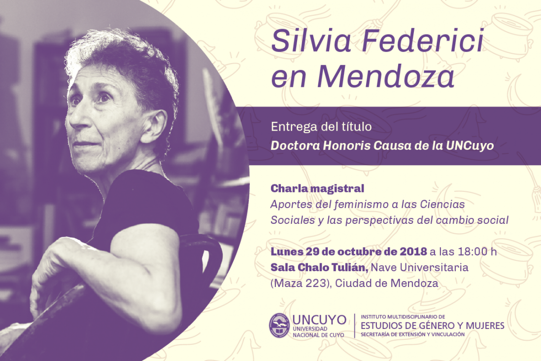 imagen La UNCUYO nombrará Doctora Honoris Causa a Silvia Federici