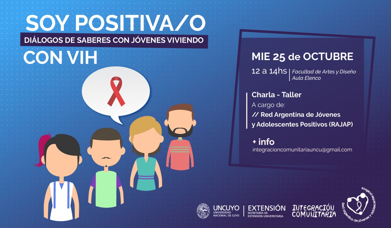 imagen Curso-Taller: "Soy positiva/o: diálogos y saberes con jóvenes viviendo con VIH"