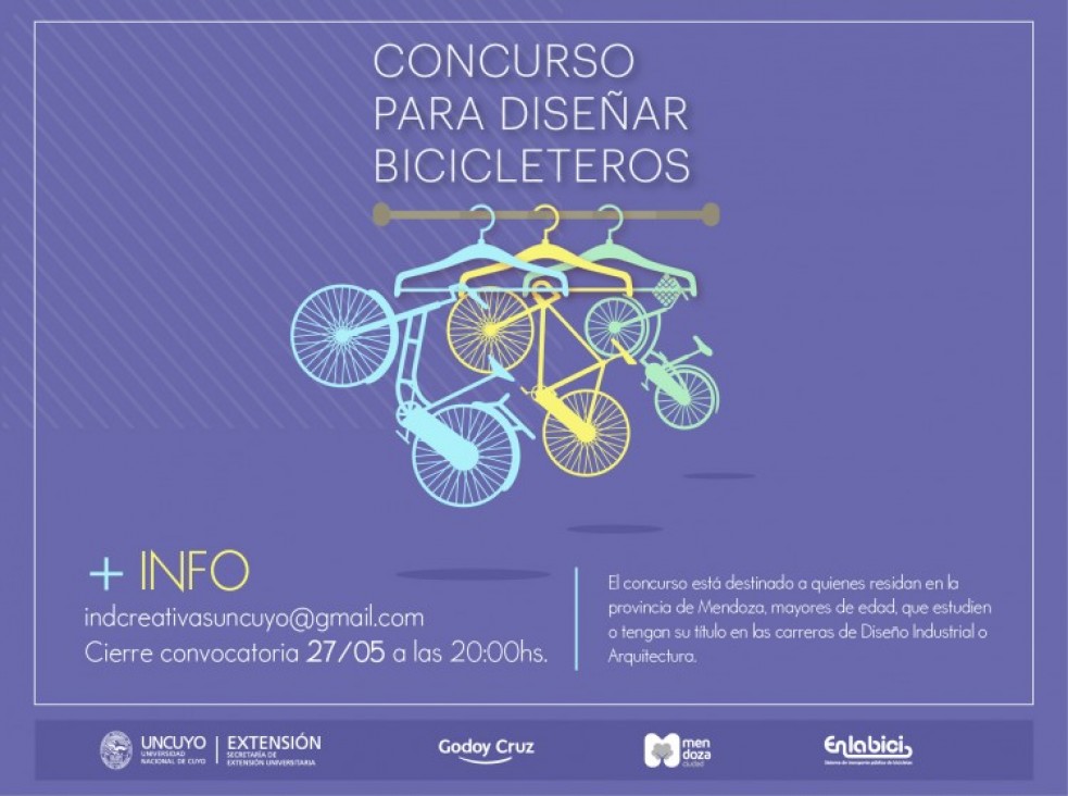 imagen El viernes 3 de junio se conocerá al ganador o ganadora del Concurso de Bicicleteros