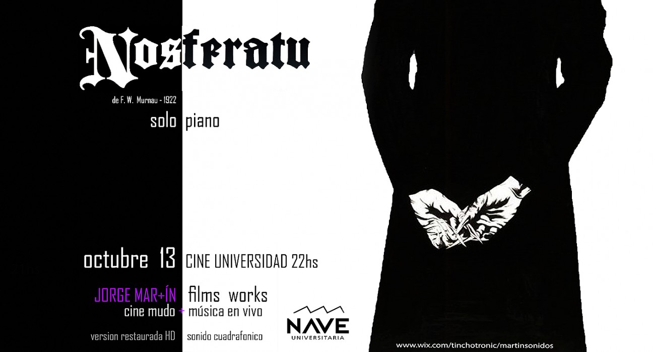 imagen Continúa el Ciclo de cine mudo y música en vivo con «Nosferatu»